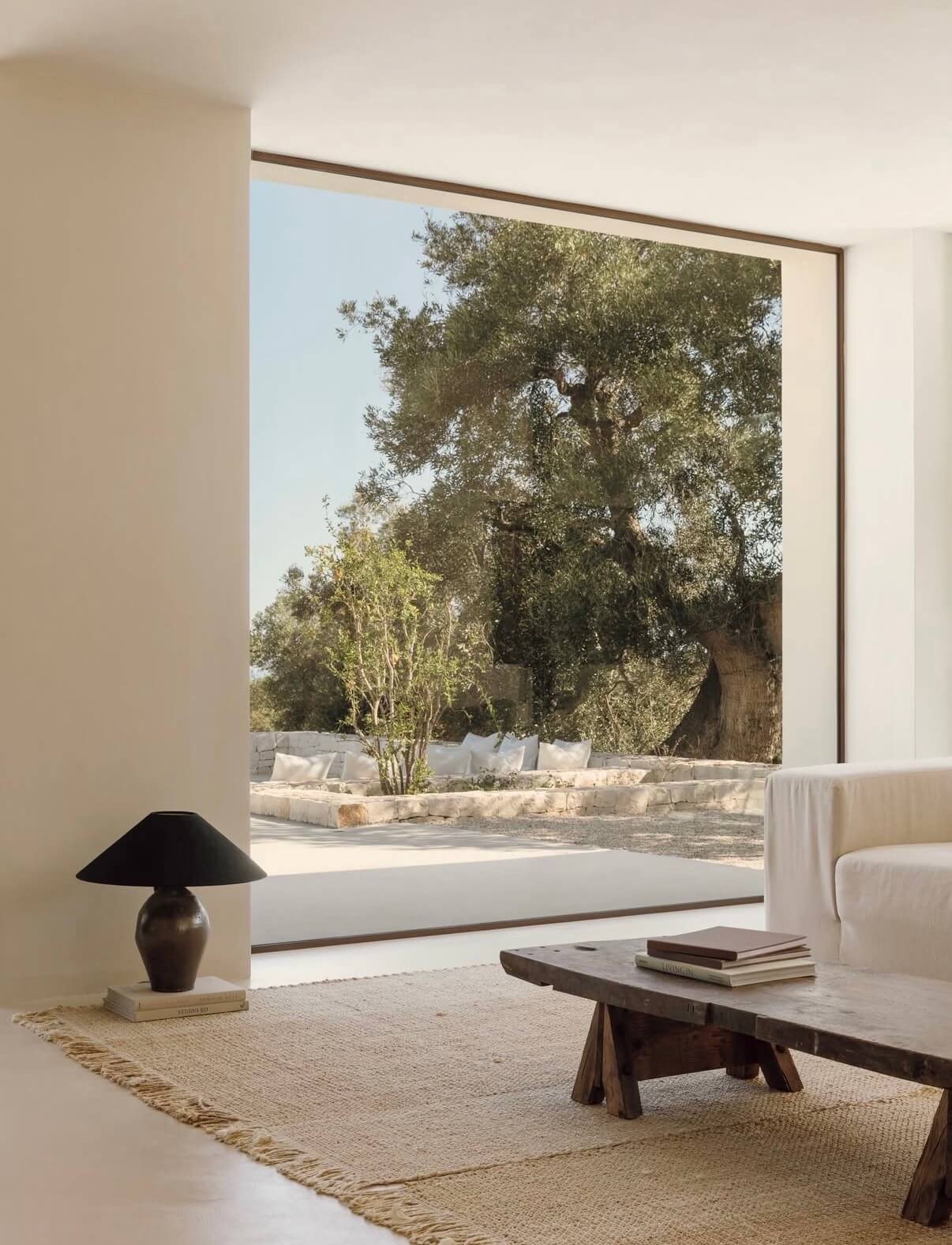 woonkamer interieur met een groot raam